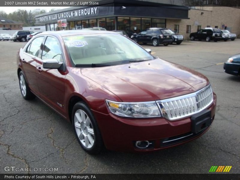 Merlot Metallic / Light Stone 2007 Lincoln MKZ Sedan