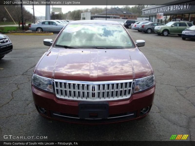 Merlot Metallic / Light Stone 2007 Lincoln MKZ Sedan