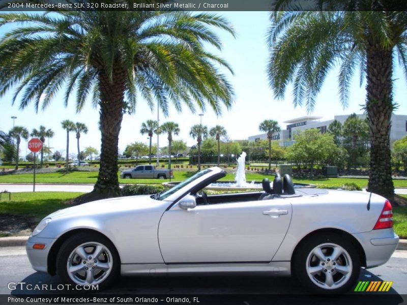 Brilliant Silver Metallic / Charcoal 2004 Mercedes-Benz SLK 320 Roadster