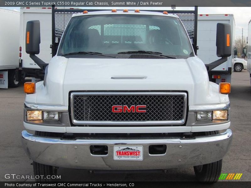 Summit White / Dark Pewter 2009 GMC C Series Topkick C5500 Regular Cab Chassis