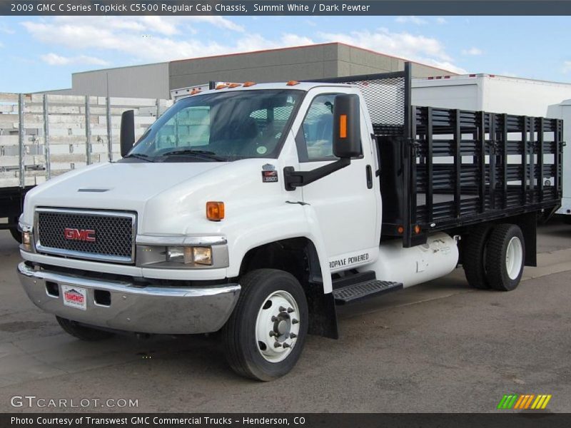 Summit White / Dark Pewter 2009 GMC C Series Topkick C5500 Regular Cab Chassis