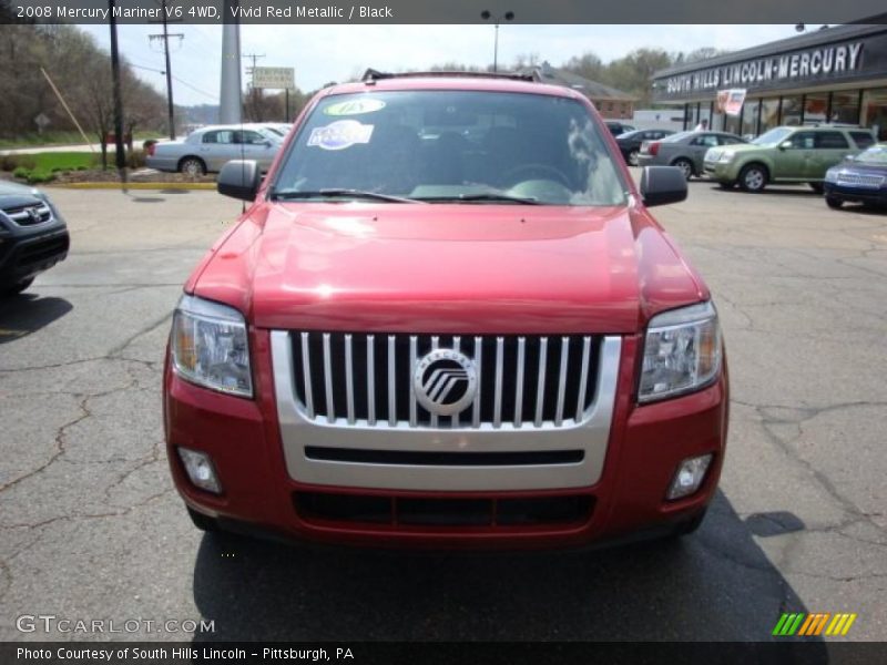 Vivid Red Metallic / Black 2008 Mercury Mariner V6 4WD