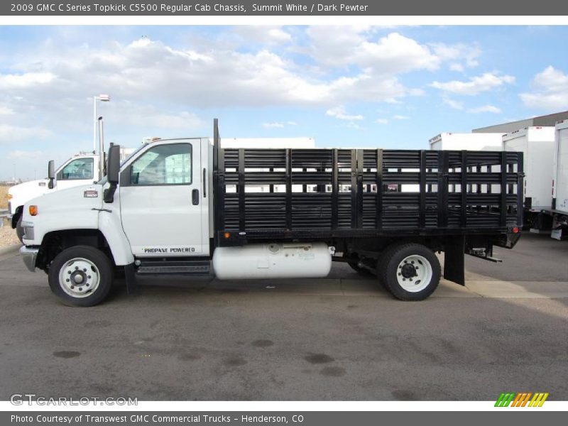 Summit White / Dark Pewter 2009 GMC C Series Topkick C5500 Regular Cab Chassis