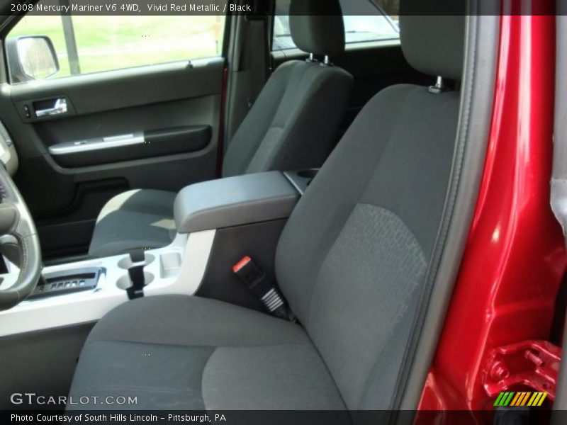 Vivid Red Metallic / Black 2008 Mercury Mariner V6 4WD
