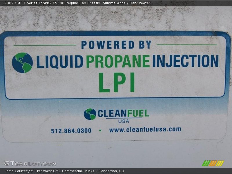 Summit White / Dark Pewter 2009 GMC C Series Topkick C5500 Regular Cab Chassis