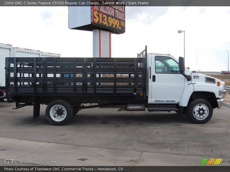 Summit White / Dark Pewter 2009 GMC C Series Topkick C5500 Regular Cab Chassis