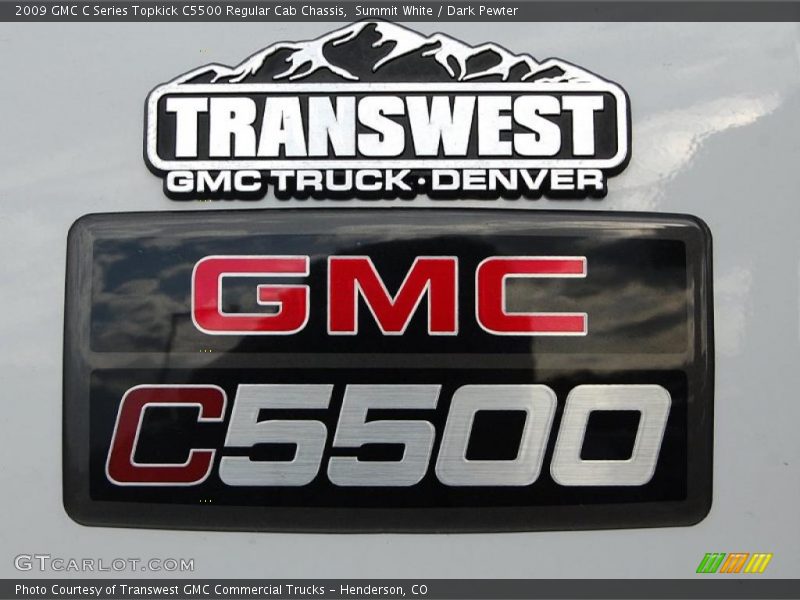 Summit White / Dark Pewter 2009 GMC C Series Topkick C5500 Regular Cab Chassis