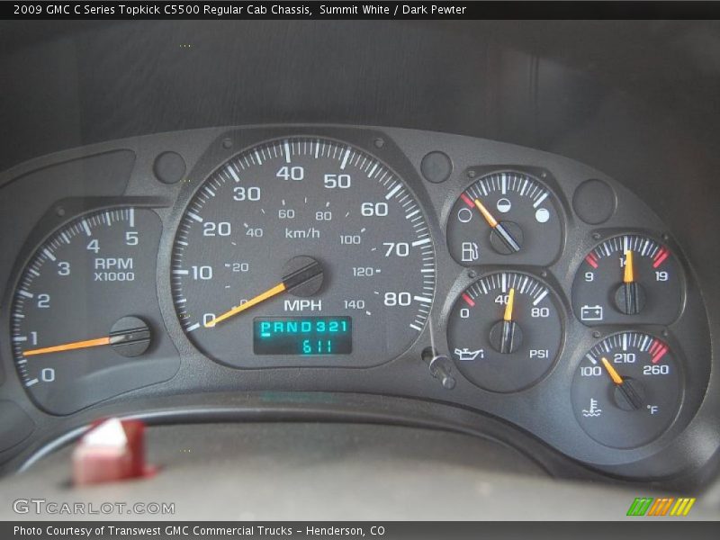 Summit White / Dark Pewter 2009 GMC C Series Topkick C5500 Regular Cab Chassis