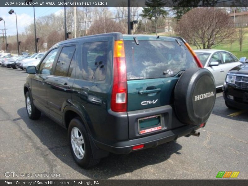 Clover Green Pearl / Saddle 2004 Honda CR-V EX 4WD