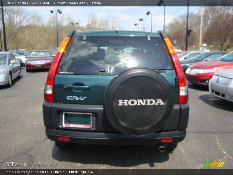 Clover Green Pearl / Saddle 2004 Honda CR-V EX 4WD