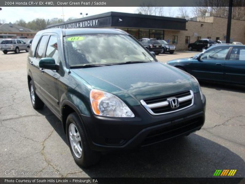 Clover Green Pearl / Saddle 2004 Honda CR-V EX 4WD
