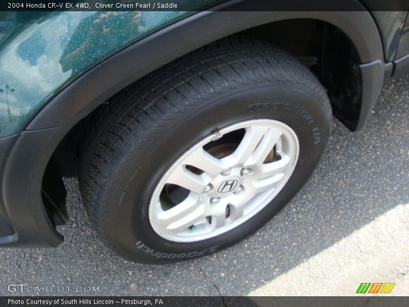 Clover Green Pearl / Saddle 2004 Honda CR-V EX 4WD