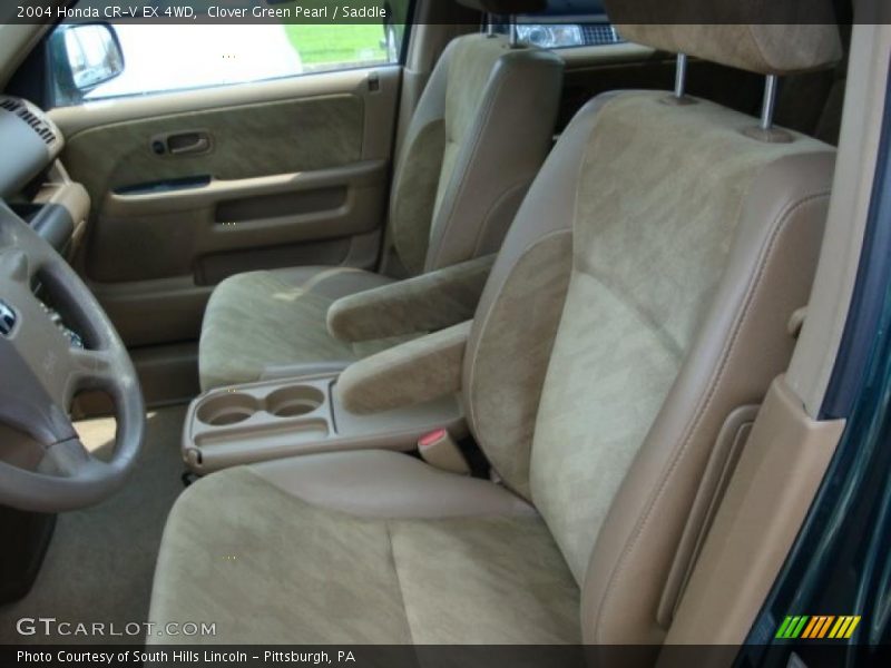 Clover Green Pearl / Saddle 2004 Honda CR-V EX 4WD