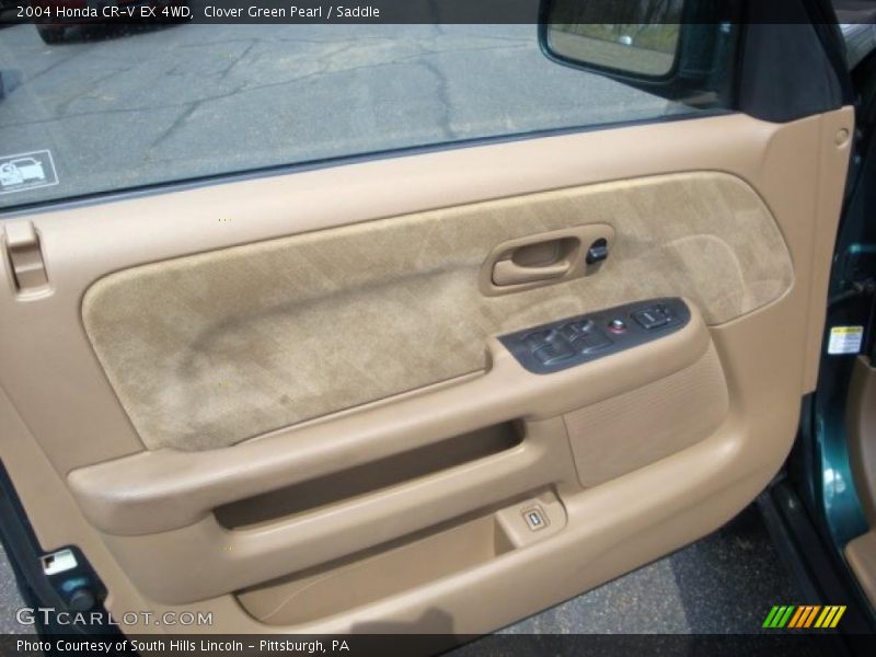 Clover Green Pearl / Saddle 2004 Honda CR-V EX 4WD