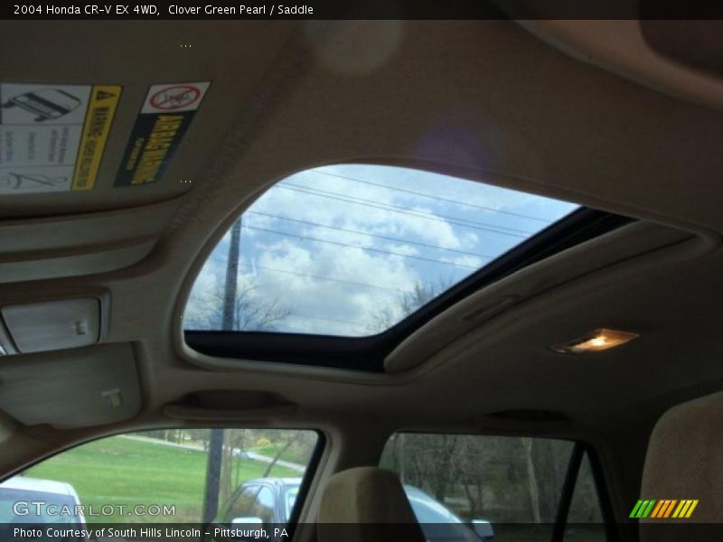 Clover Green Pearl / Saddle 2004 Honda CR-V EX 4WD