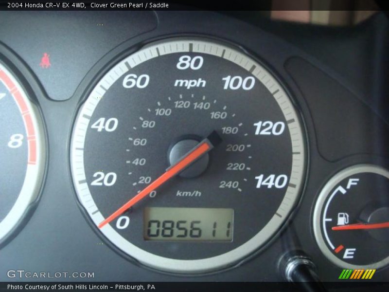 Clover Green Pearl / Saddle 2004 Honda CR-V EX 4WD
