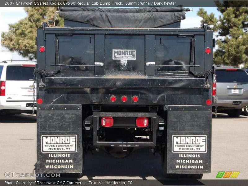Summit White / Dark Pewter 2007 Chevrolet C Series Kodiak C7500 Regular Cab Dump Truck