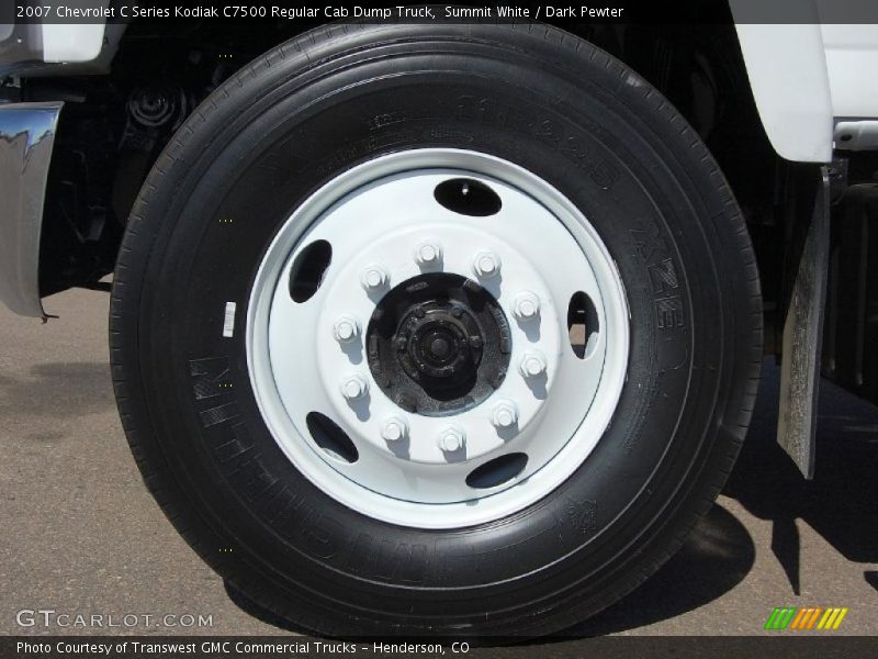 Summit White / Dark Pewter 2007 Chevrolet C Series Kodiak C7500 Regular Cab Dump Truck