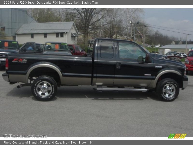 Black / Tan 2005 Ford F250 Super Duty Lariat FX4 SuperCab 4x4