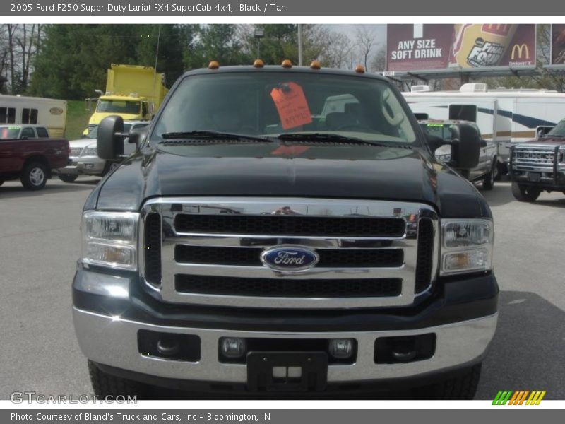 Black / Tan 2005 Ford F250 Super Duty Lariat FX4 SuperCab 4x4