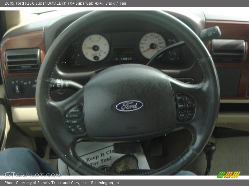 Black / Tan 2005 Ford F250 Super Duty Lariat FX4 SuperCab 4x4