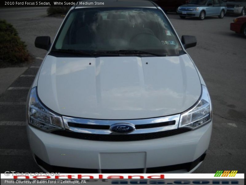 White Suede / Medium Stone 2010 Ford Focus S Sedan