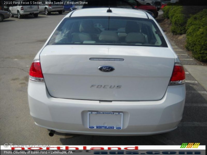 White Suede / Medium Stone 2010 Ford Focus S Sedan