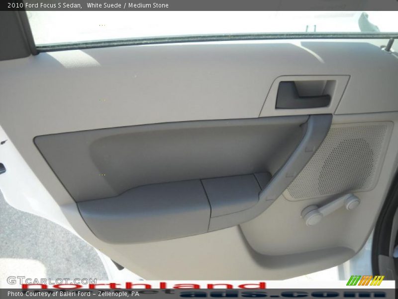 White Suede / Medium Stone 2010 Ford Focus S Sedan