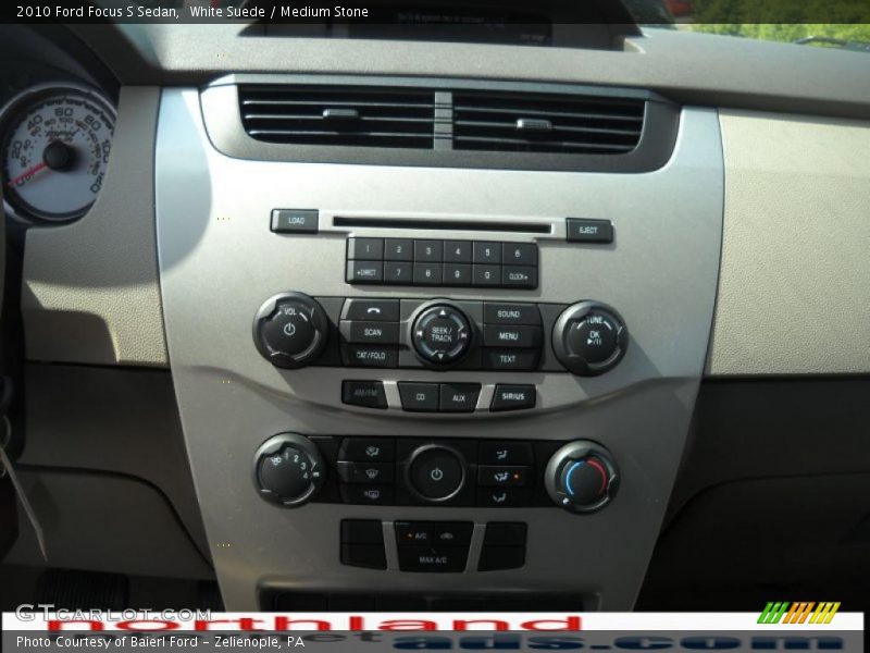 White Suede / Medium Stone 2010 Ford Focus S Sedan