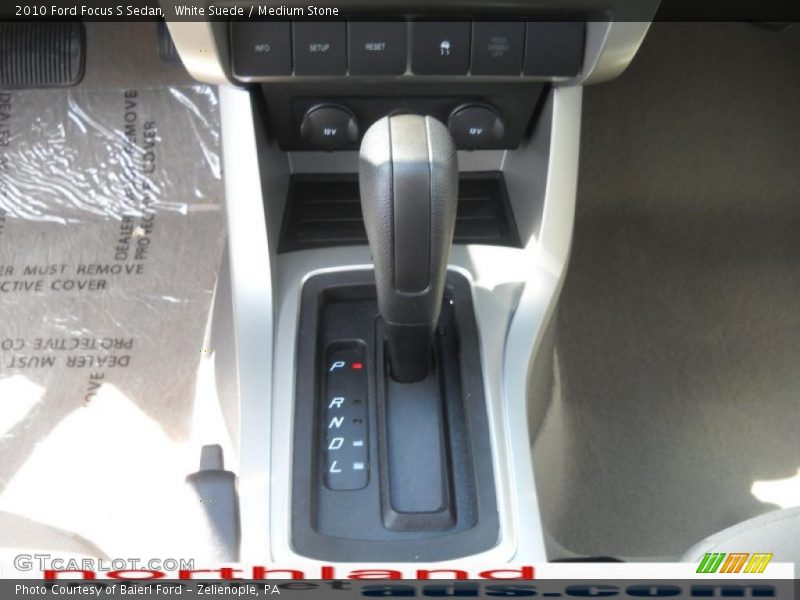 White Suede / Medium Stone 2010 Ford Focus S Sedan