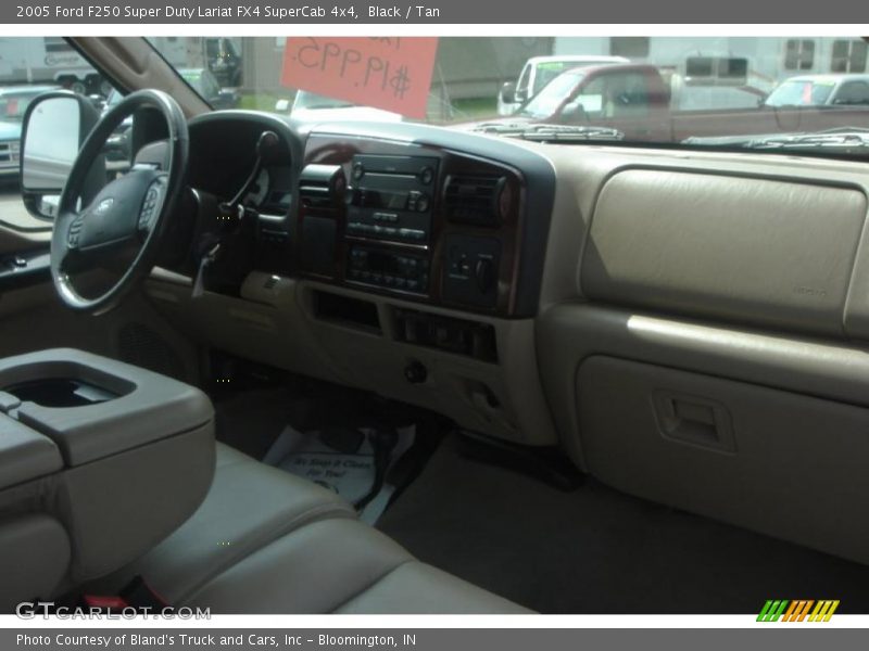 Black / Tan 2005 Ford F250 Super Duty Lariat FX4 SuperCab 4x4