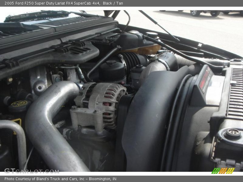 Black / Tan 2005 Ford F250 Super Duty Lariat FX4 SuperCab 4x4
