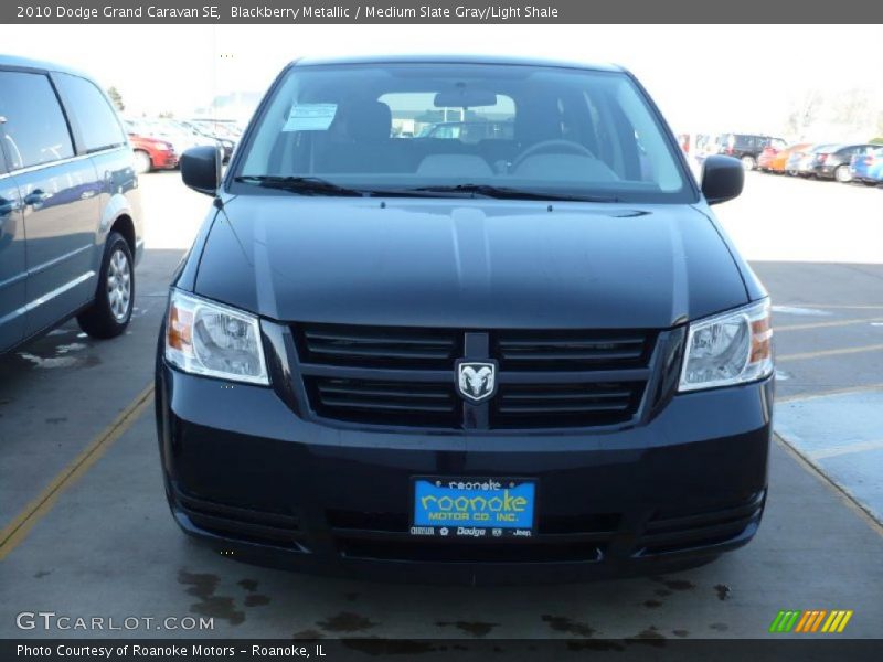 Blackberry Metallic / Medium Slate Gray/Light Shale 2010 Dodge Grand Caravan SE