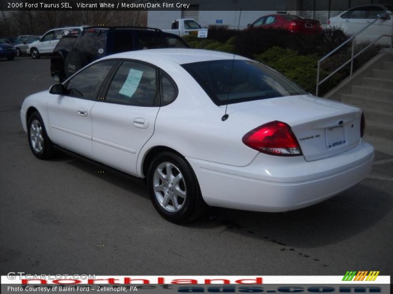 Vibrant White / Medium/Dark Flint Grey 2006 Ford Taurus SEL