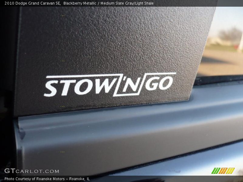 Blackberry Metallic / Medium Slate Gray/Light Shale 2010 Dodge Grand Caravan SE