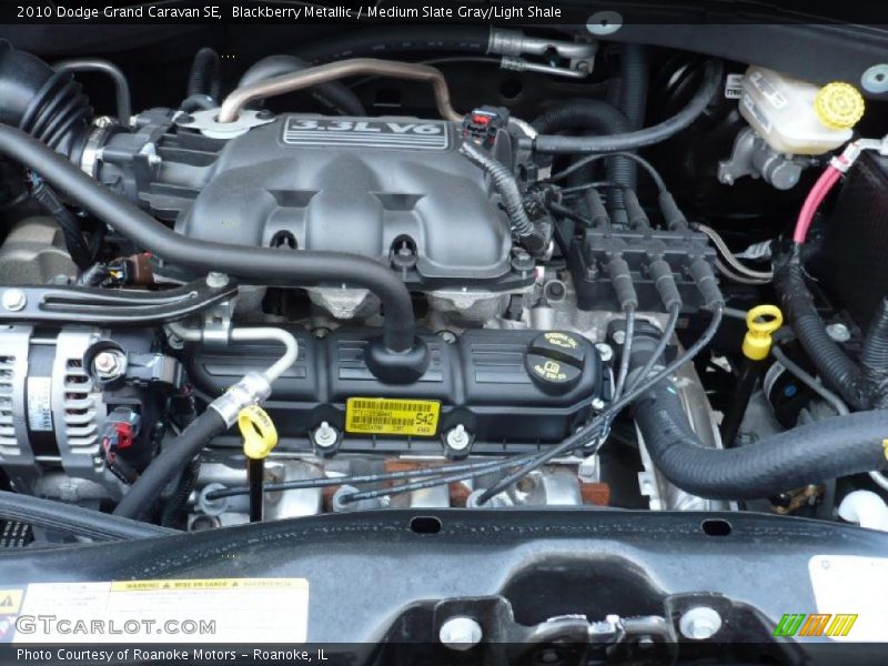 Blackberry Metallic / Medium Slate Gray/Light Shale 2010 Dodge Grand Caravan SE