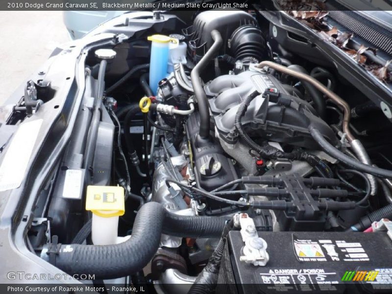 Blackberry Metallic / Medium Slate Gray/Light Shale 2010 Dodge Grand Caravan SE