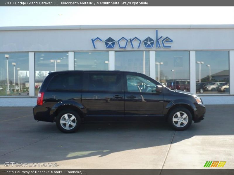 Blackberry Metallic / Medium Slate Gray/Light Shale 2010 Dodge Grand Caravan SE