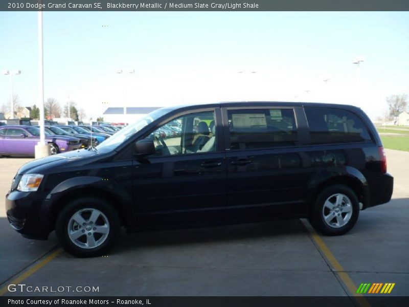 Blackberry Metallic / Medium Slate Gray/Light Shale 2010 Dodge Grand Caravan SE