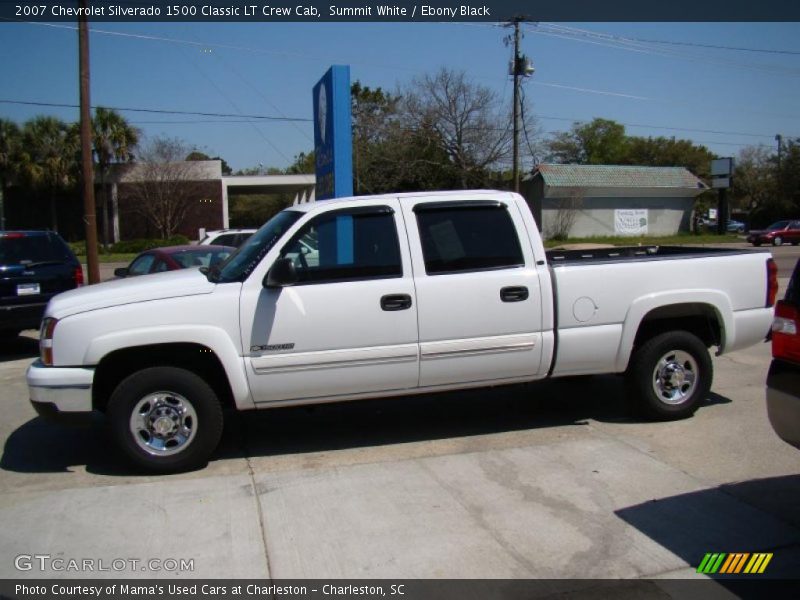 Summit White / Ebony Black 2007 Chevrolet Silverado 1500 Classic LT Crew Cab