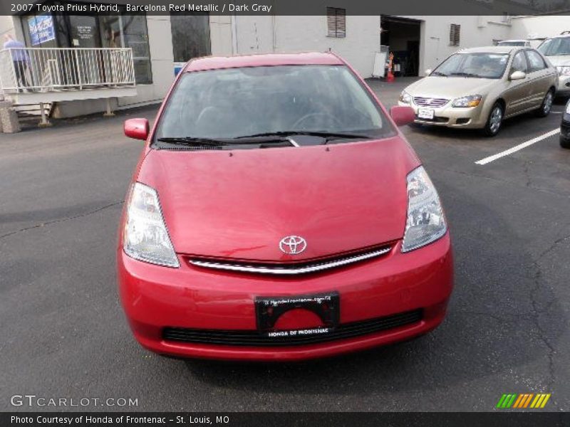 Barcelona Red Metallic / Dark Gray 2007 Toyota Prius Hybrid