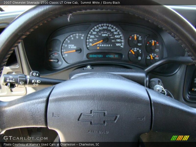 Summit White / Ebony Black 2007 Chevrolet Silverado 1500 Classic LT Crew Cab