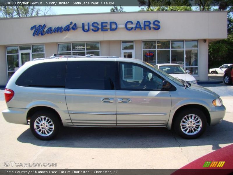 Satin Jade Pearl / Taupe 2003 Chrysler Town & Country Limited