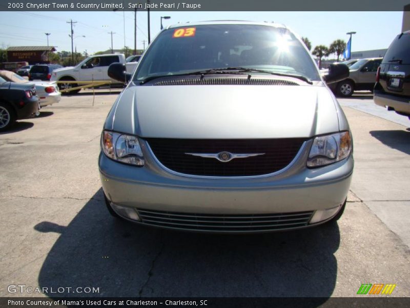 Satin Jade Pearl / Taupe 2003 Chrysler Town & Country Limited