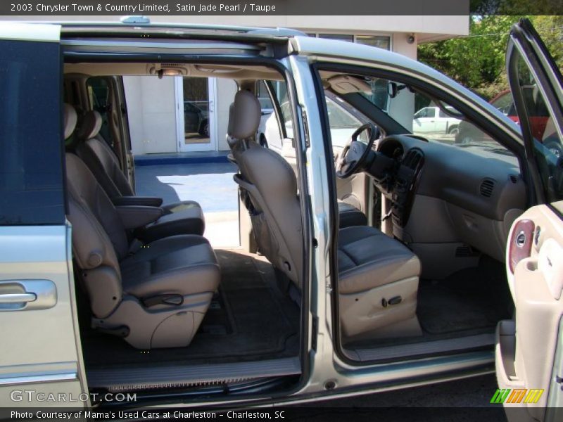 Satin Jade Pearl / Taupe 2003 Chrysler Town & Country Limited