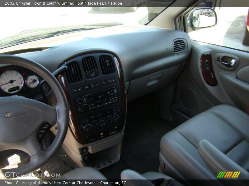 Satin Jade Pearl / Taupe 2003 Chrysler Town & Country Limited
