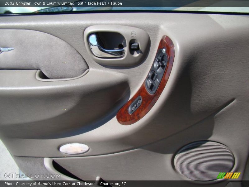 Satin Jade Pearl / Taupe 2003 Chrysler Town & Country Limited