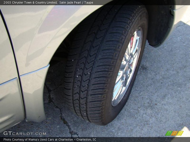 Satin Jade Pearl / Taupe 2003 Chrysler Town & Country Limited