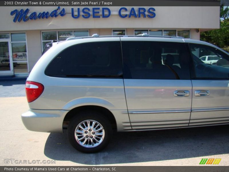 Satin Jade Pearl / Taupe 2003 Chrysler Town & Country Limited