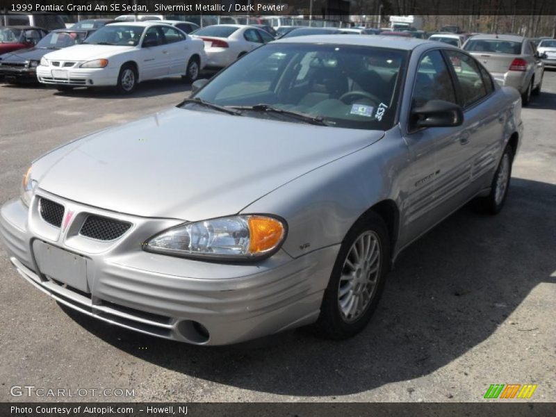 Silvermist Metallic / Dark Pewter 1999 Pontiac Grand Am SE Sedan